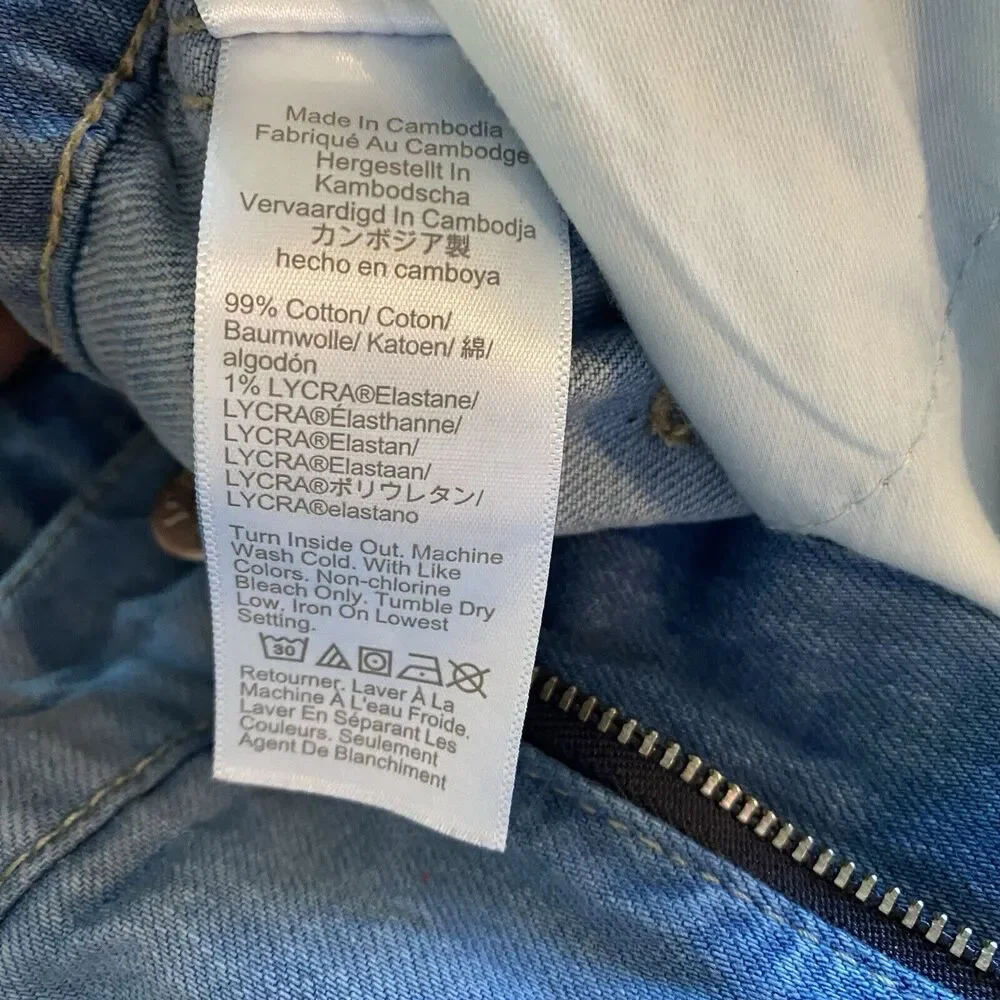 Women's‎ J.Crew High Rise Classic Vintage Straight Light Wash Jeans Size 26